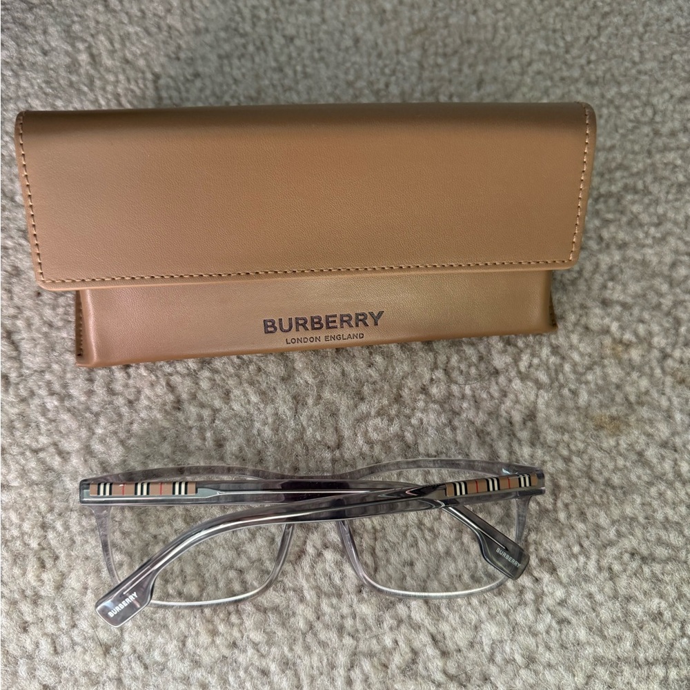 Burberry Men's Grey Glasses With Case - Picture 2 of 5